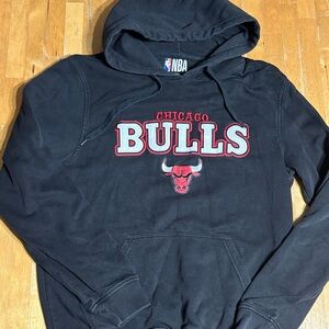NBA Chicago Bulls Black and Red Hoodie